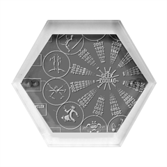 Zodiac Geek Hexagon Wood Jewelry Box