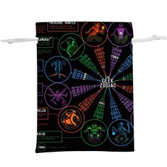 Zodiac Geek Lightweight Drawstring Pouch (xl) by uniart180623