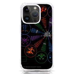 Zodiac Geek Iphone 14 Pro Tpu Uv Print Case by uniart180623