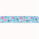 Pink And Blue Floral Wallpaper Small Bar Mat 24 x4  Bar Mat