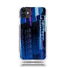 Night Music The City Neon Background Synth Retrowave Iphone 11 Tpu Uv Print Case by uniart180623