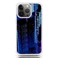 Night Music The City Neon Background Synth Retrowave Iphone 13 Pro Tpu Uv Print Case