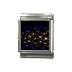 Rainbows Pixel Pattern Italian Charm (13mm) by uniart180623