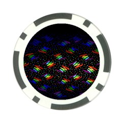 Rainbows Pixel Pattern Poker Chip Card Guard (10 Pack) by uniart180623