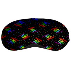 Rainbows Pixel Pattern Sleeping Mask by uniart180623