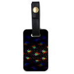 Rainbows Pixel Pattern Luggage Tag (one side) Front