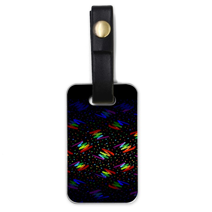 Rainbows Pixel Pattern Luggage Tag (one side)