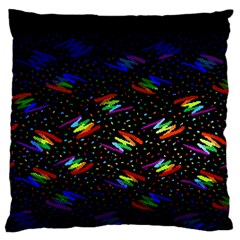 Rainbows Pixel Pattern Large Cushion Case (two Sides) by uniart180623