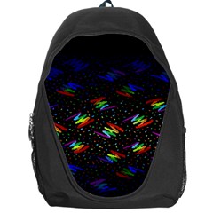 Rainbows Pixel Pattern Backpack Bag by uniart180623