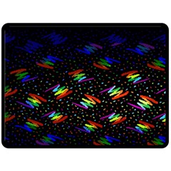 Rainbows Pixel Pattern Two Sides Fleece Blanket (large) by uniart180623