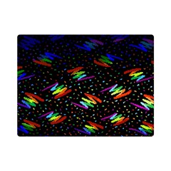 Rainbows Pixel Pattern Premium Plush Fleece Blanket (mini) by uniart180623