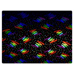 Rainbows Pixel Pattern Two Sides Premium Plush Fleece Blanket (extra Small) by uniart180623