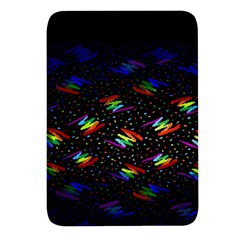 Rainbows Pixel Pattern Rectangular Glass Fridge Magnet (4 Pack) by uniart180623