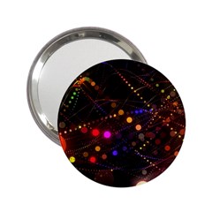 Abstract Light Star Design Laser Light Emitting Diode 2 25  Handbag Mirrors by uniart180623