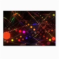 Abstract Light Star Design Laser Light Emitting Diode Postcard 4 x 6  (pkg Of 10) by uniart180623