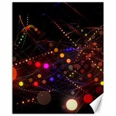 Abstract Light Star Design Laser Light Emitting Diode Canvas 16  X 20  by uniart180623