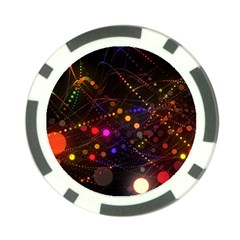 Abstract Light Star Design Laser Light Emitting Diode Poker Chip Card Guard by uniart180623