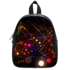 Abstract Light Star Design Laser Light Emitting Diode School Bag (small) by uniart180623