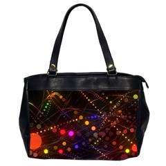 Abstract Light Star Design Laser Light Emitting Diode Oversize Office Handbag (2 Sides) by uniart180623