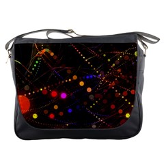 Abstract Light Star Design Laser Light Emitting Diode Messenger Bag by uniart180623