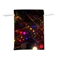 Abstract Light Star Design Laser Light Emitting Diode Lightweight Drawstring Pouch (s) by uniart180623