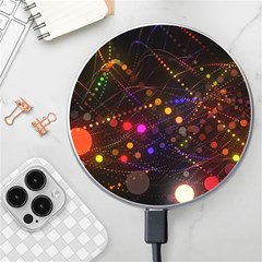 Abstract Light Star Design Laser Light Emitting Diode Wireless Fast Charger(white) by uniart180623