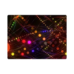 Abstract Light Star Design Laser Light Emitting Diode Premium Plush Fleece Blanket (mini) by uniart180623