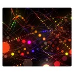 Abstract Light Star Design Laser Light Emitting Diode Premium Plush Fleece Blanket (Small) 50 x40  Blanket Front