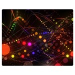 Abstract Light Star Design Laser Light Emitting Diode Premium Plush Fleece Blanket (Medium) 60 x50  Blanket Front