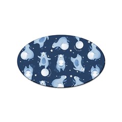 Bear Pattern Patterns Planet Animals Sticker Oval (100 Pack) by uniart180623