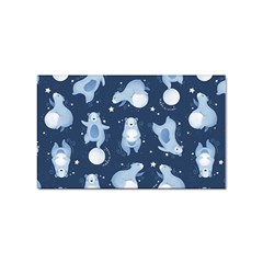 Bear Pattern Patterns Planet Animals Sticker Rectangular (100 Pack) by uniart180623