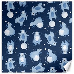 Bear Pattern Patterns Planet Animals Canvas 12  X 12  by uniart180623