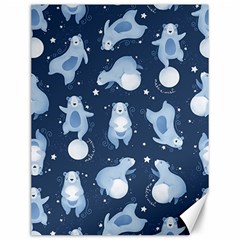 Bear Pattern Patterns Planet Animals Canvas 12  X 16  by uniart180623