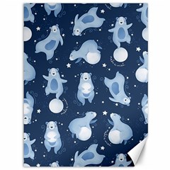 Bear Pattern Patterns Planet Animals Canvas 36  X 48  by uniart180623