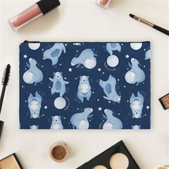 Bear Pattern Patterns Planet Animals Cosmetic Bag (large) by uniart180623