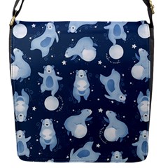 Bear Pattern Patterns Planet Animals Flap Closure Messenger Bag (s) by uniart180623