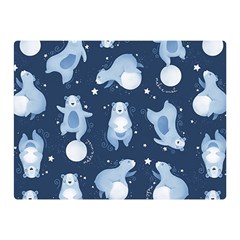 Bear Pattern Patterns Planet Animals Two Sides Premium Plush Fleece Blanket (mini) by uniart180623