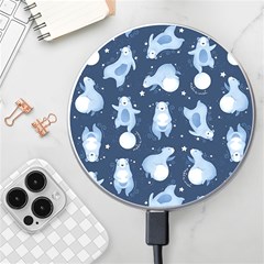 Bear Pattern Patterns Planet Animals Wireless Fast Charger(white) by uniart180623