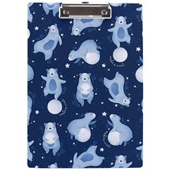 Bear Pattern Patterns Planet Animals A4 Acrylic Clipboard by uniart180623