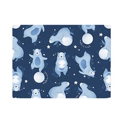 Bear Pattern Patterns Planet Animals Premium Plush Fleece Blanket (mini) by uniart180623