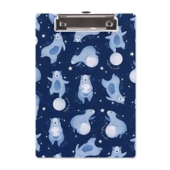 Bear Pattern Patterns Planet Animals A5 Acrylic Clipboard by uniart180623