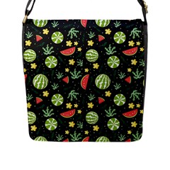 Watermelon Berries Patterns Pattern Flap Closure Messenger Bag (l) by uniart180623