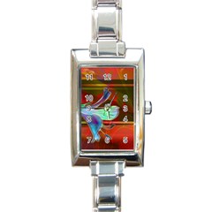 Abstract Fractal Design Digital Wallpaper Graphic Backdrop Rectangle Italian Charm Watch