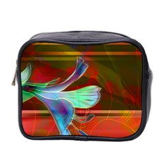 Abstract Fractal Design Digital Wallpaper Graphic Backdrop Mini Toiletries Bag (two Sides) by uniart180623