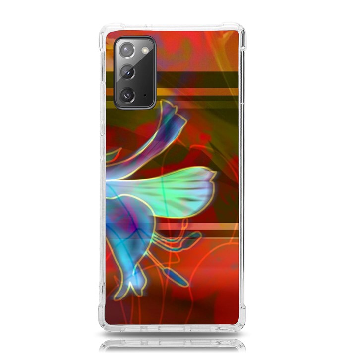 Abstract Fractal Design Digital Wallpaper Graphic Backdrop Samsung Galaxy Note 20 TPU UV Case