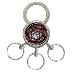 Flower Fractal Art Cool Petal Abstract 3-ring Key Chain by uniart180623