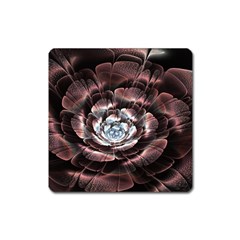 Flower Fractal Art Cool Petal Abstract Square Magnet by uniart180623