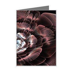 Flower Fractal Art Cool Petal Abstract Mini Greeting Card by uniart180623