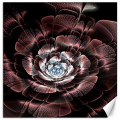 Flower Fractal Art Cool Petal Abstract Canvas 12  X 12  by uniart180623