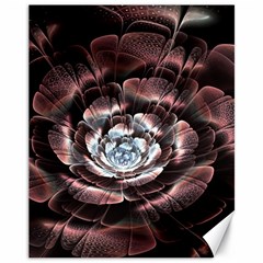 Flower Fractal Art Cool Petal Abstract Canvas 11  X 14  by uniart180623